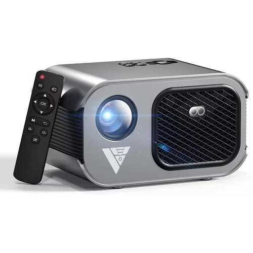 Home Projector with Wifi and Bluetooth, Native 1080P, 4K Support, Portable Indoor Outdoor Smart Projector, Mirror Screen with /Ios/Pc Compatible with Pc/Ps5/Phone/Tv Stick Business Projector 4K Projector with Wi-Fi Projector with HDMI