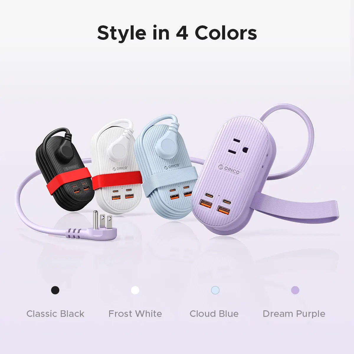 Upgraded 7-In-1 Travel Power Strip - Travel Safe 65W Power Fast Charge, 2 Outlets, 4 USB Ports (2TYPE-C+2USB-A), Compact Multi-Device Charger for Cruise, Mother'S Day Gifts - TK