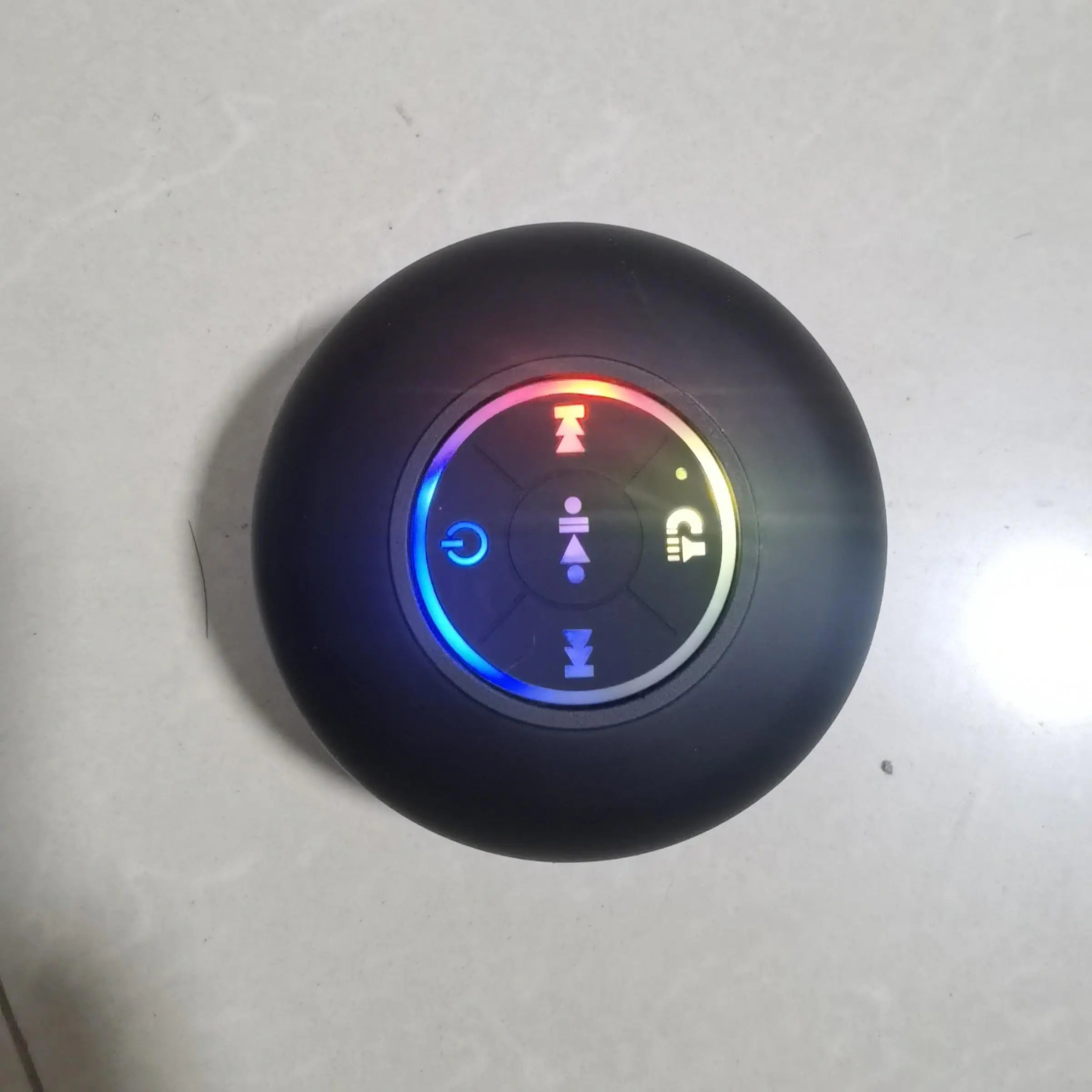 Mini Bluetooth-Compatible Shower Speaker, Portable Waterproof Speaker with LED Light, Suction Cup Speaker for Beach, Shower & Home Outdoor Camping, Multifunctional Wireless Speaker